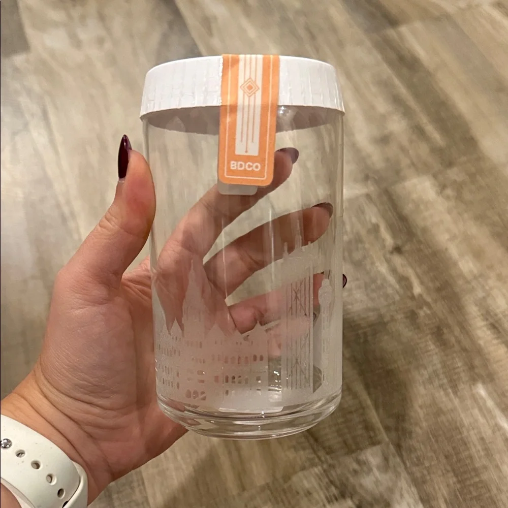 NWT Dallas Texas Etched Glass